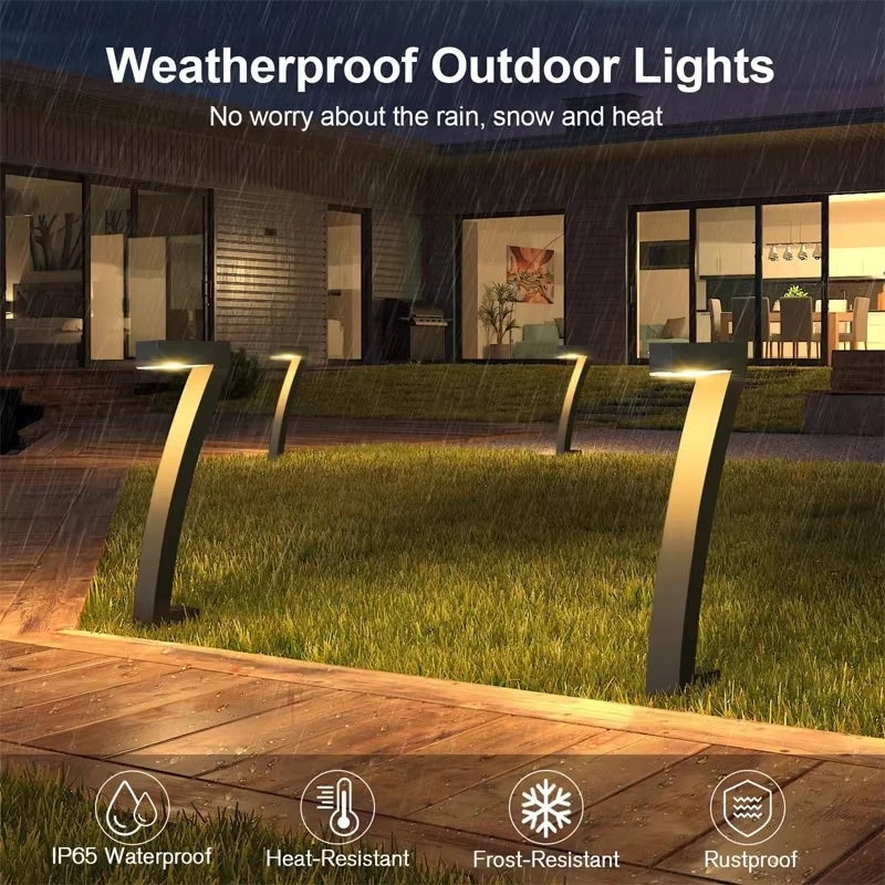 Illuminate Your Outdoors with 4/8 Pcs Solar LED Garden Lights - Stylish, Waterproof Pathway Spotlights for a Stunning Yard or Patio