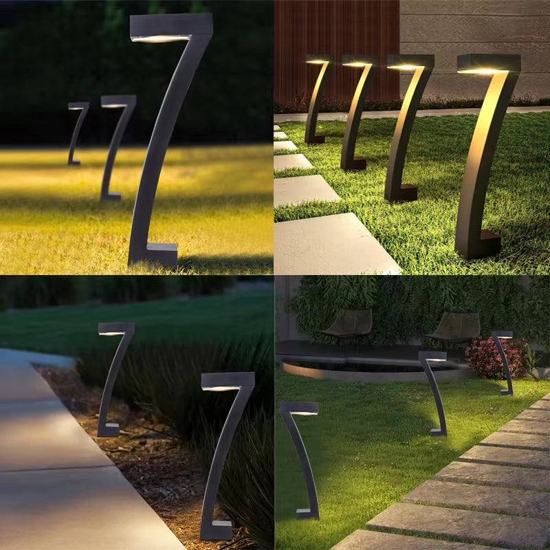 Illuminate Your Outdoors with 4/8 Pcs Solar LED Garden Lights - Stylish, Waterproof Pathway Spotlights for a Stunning Yard or Patio