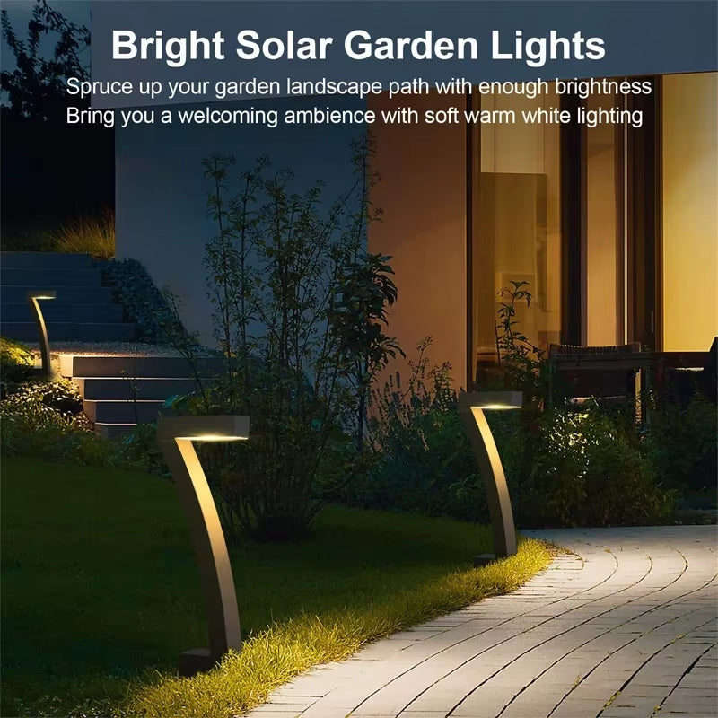 Illuminate Your Outdoors with 4/8 Pcs Solar LED Garden Lights - Stylish, Waterproof Pathway Spotlights for a Stunning Yard or Patio